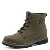 Botki damskie - Tamaris Damskie sztyblety Lace Boot Flat 1-25241-45, oliwkowe, rozmiar 39 EU, oliwkowy, 39 EU - miniaturka - grafika 1