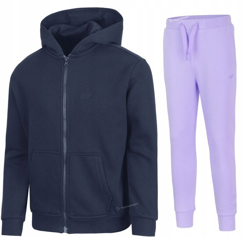 4F OCIEPLANY DZIEWCZÄCY DRES KOMPLET BLUZA SPODNIE / rozm 158