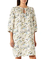 Sukienki - Part Two Damska sukienka PetroniaPW DR luźny krój, nadruk bukietu z niebieskimi liśćmi, 36 - miniaturka - grafika 1