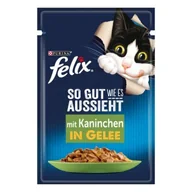 Mokra karma dla kotów - Felix So gut wie es aussieht Królik 52x85 g - miniaturka - grafika 1