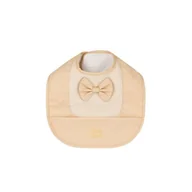 Śliniaki i fartuszki - Bjallra Śliniak Beige Bow - miniaturka - grafika 1