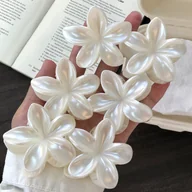 Ozdoby do włosów - TEMU 6 szt. Kwiatowe Spinki do Włosów – Białe Zaciski, Eleganckie i Słodkie Spinki do Warkoczy, Koków, Kucyków, na Ślub, Bal, Walentynki, Codzienne - miniaturka - grafika 1