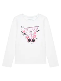 Guess Bluzka J5YI01 K6YW4 Biały Regular Fit - Bluzki damskie - miniaturka - grafika 1