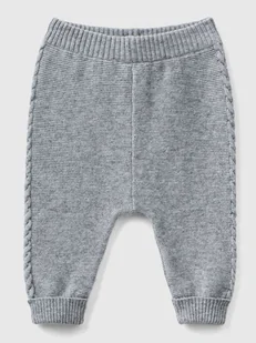 Benetton Spodnie w kolorze szarym - Spodenki dla niemowląt - miniaturka - grafika 1