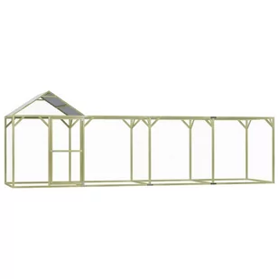 VidaXL Klatka dla drobiu, 6x1,5x2 m, impregnowane drewno sosnowe 278402         VidaXL - Akcesoria do hodowli zwierząt - miniaturka - grafika 1