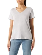 Koszulki i topy damskie - 4F Koszulka damska, Jasnoszary mix, XXL - miniaturka - grafika 1