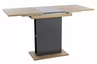 Stoły - Stół rozkładany do jadalni TAMPA kolor DĄB ZŁOTY CRAFT / ANTRACYT 100(135)X60 - miniaturka - grafika 1