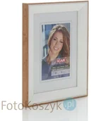 Ramki na zdjęcia - Ramka drewniana, biało-dębowa DRZ (na zdjęcie 15x21 cm) - miniaturka - grafika 1