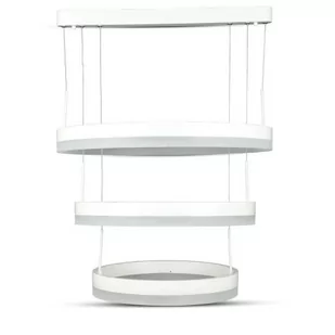 Oprawa LED V-TAC 82W Soft Light Chandelier Ściemnianie Biały VT-82-3 3000K 6500lm 3 Lata Gwarancji - Akcesoria do oświetlenia - miniaturka - grafika 1