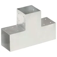 Akcesoria do ogrodzeń - vidaXL Łącznik do słupków w kształcie T, metalowy, 101x101 mm - miniaturka - grafika 1