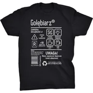 Koszulki męskie - Gołębiarz Etykieta Koszulka Prezent Dla Gołębiarza - miniaturka - grafika 1