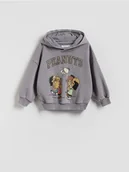 Bluzy i sweterki niemowlęce - Reserved - Bawełniana bluza Snoopy - fioletowy - miniaturka - grafika 1