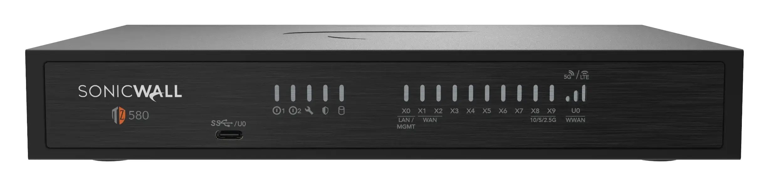Zapora sieciowa SonicWall TZ Series Gen 8 TZ580 urządzenie zabezpieczające 10GbE, 2.5GbE, 5GbE Desktop 03-SSC-1837