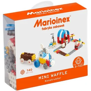 MARIO-INEX Klocki Waffle mini 140szt Konstruktor chłop.) MARIOINEX - Zabawki konstrukcyjne - miniaturka - grafika 1