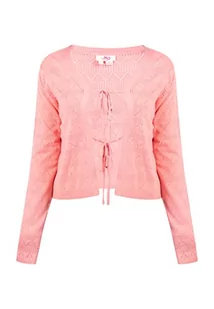 myMo Kardigan damski 12426726, Rosa, L - Swetry damskie - miniaturka - grafika 1