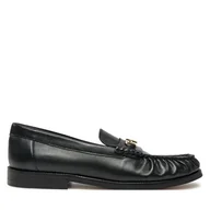 Mokasyny damskie - Mokasyny Tommy Hilfiger Soft Leather Horsebit Loafer FW0FW08414 Czarny - miniaturka - grafika 1