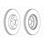 Tarcze hamulcowe - Tarcza hamulcowa FERODO DDF1723C-1 - miniaturka - grafika 1