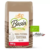 Mąka - Basia Ekologiczna z Polski Mąka pszenna tortowa typ 450 900 g - miniaturka - grafika 1