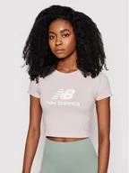 Koszulki i topy damskie - New Balance T-Shirt Athletics Podium WT03503 Różowy Fitted Fit - miniaturka - grafika 1