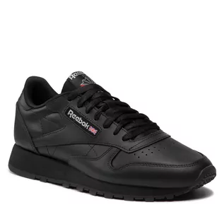 Sneakersy męskie - "Reebok Classic Leather Męskie Czarne (GY0955)" - grafika 1