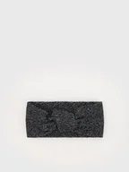 Czapki dla dzieci - Reserved - Opaska na głowę z dodakiem wełny - czarny - miniaturka - grafika 1