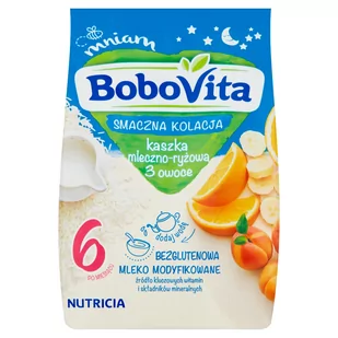 Nutricia BOBOVITA Kaszka mleczno-ryżowa o smaku owoców leśnych po 6 m-cu - Kaszki dla dzieci - miniaturka - grafika 2