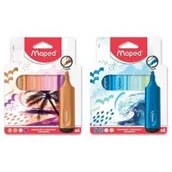 Przybory szkolne - Zakreślacz Fluo Peps 4szt. mix MAPED - miniaturka - grafika 1