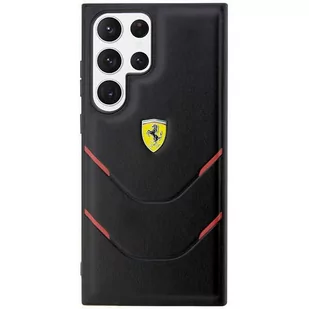 Ferrari FEHCS23LPBAK S23 Ultra S918 czarny/black hardcase Hot Stamp Lines - Etui i futerały do telefonów - miniaturka - grafika 3