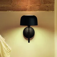 Lampy ścienne - Kinkiet LED Bover czarny matowy, aluminium, wysokość 27 cm - miniaturka - grafika 1