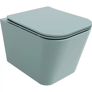 Mexen Teo Miska Wc Rimless Z Deską Wolnoopadającą Slim, Duroplast, Zielona Jasna Mat - 30854048 - Miski WC - miniaturka - grafika 1