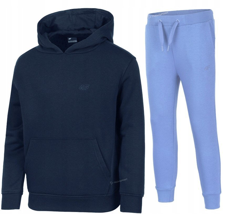 4F OCIEPLANY DZIEWCZÄCY DRES KOMPLET BLUZA SPODNIE / rozm 164