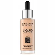 Podkłady do twarzy - Eveline HD Liquid Control Matujący i Kryjący Podkład 010 Light Beige - miniaturka - grafika 1