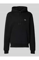 Bluzy męskie - Bluza z kapturem o kroju classic fit z kieszenią kangurką - Lacoste - miniaturka - grafika 1