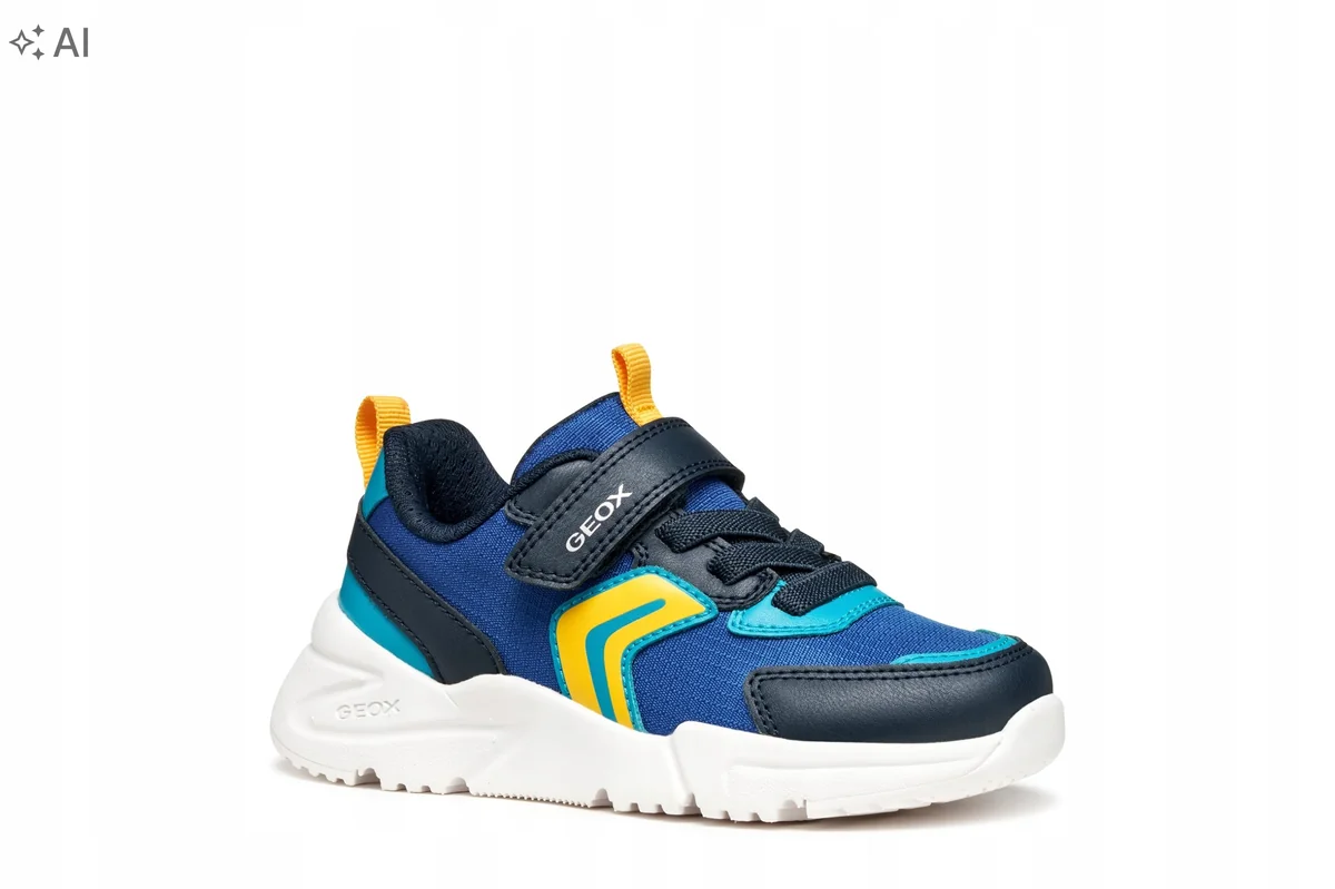 GEOX SPORTOWE BUTY DZIECIĘCE GRANATOWE Z BIAŁYMI DETALAMI 25 26OA