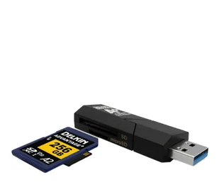 Delkin Devices Cardreader SD & MicroSD A2 USB 3.1 - Czytniki kart pamięci - miniaturka - grafika 1