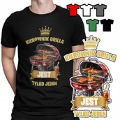 Koszulki męskie - KOSZULKA T-SHIRT MĘSKI WZORY WYBÓR - GRILL KRÓL GRILLA BARBECUE - XL - miniaturka - grafika 1