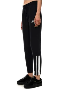 Spodnie damskie Adidas Essentials 3-Stripes dresowe czarny-S - Spodnie damskie - miniaturka - grafika 1