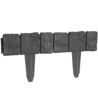 Pozostałe narzędzia ogrodowe - Palisada obrzeże do trawnika imitacja kamienia STONE 2.5m - szara - miniaturka - grafika 1