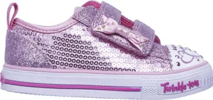Skechers Skechers dziecięce buty świecące ITSY BITSY 10764N PNK 21 - Buty dla dziewczynek - miniaturka - grafika 1