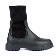 Botki damskie - Botki damskie ocieplane kalosze UNISA FLUOR - miniaturka - grafika 1