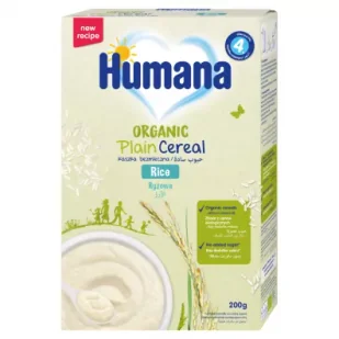 Humana Organic Kaszka bezmleczna ryżowa po 4. miesiącu 200 g - Kaszki dla dzieci - miniaturka - grafika 1