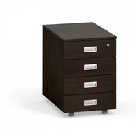 Szafki biurowe - B2B Partner Kontener na kółkach PRIMO Classic, 4 szuflady, wenge 519870 - miniaturka - grafika 1