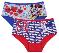 Spodenki damskie - 2x Granatowo-czerwone majtki/szorty dla dziewczynek Myszka Minnie DISNEY 6-8 lat 122 cm - miniaturka - grafika 1