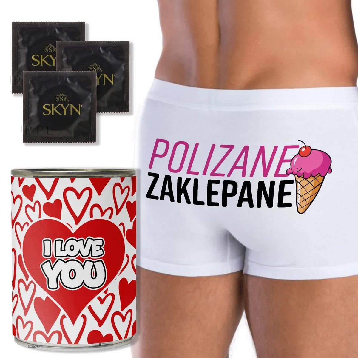 ZABAWNA PUSZKA BOKSERKI Prezent Na Walentynki POLIZANE ZAKLEPANE XXL