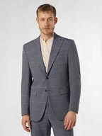 Kurtki męskie - Selected Męska kurtka modułowa - SLHSlim-Liam Mężczyźni Slim Fit szary|niebieski w kratkę, 44 - miniaturka - grafika 1