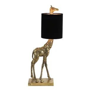 Czarno-brązowa lampa stołowa (wysokość 61 cm) Giraffe – Light & Living - Noże stołowe - miniaturka - grafika 1