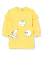 Sukienki - Chicco Sukienka Z Długim Rękawem, Średni żółty - miniaturka - grafika 1