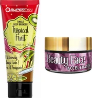 Balsamy i kremy do opalania - Supertan Supertan Tropical Fruits + Słoiczek Beauty Face - miniaturka - grafika 1