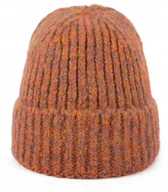 Czapki damskie - Szaleo GRUBA czapka Melange beanie cz22261-2 - miniaturka - grafika 1