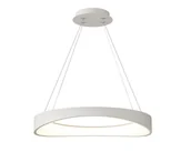 Lampy sufitowe - Circulo - Nowoczesna Lampa Ring LED Biały 52 cm - miniaturka - grafika 1